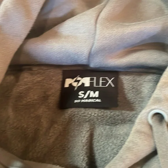 Popflex Cloud Hoodie Pullover Gray S/M - Picture 10 of 10